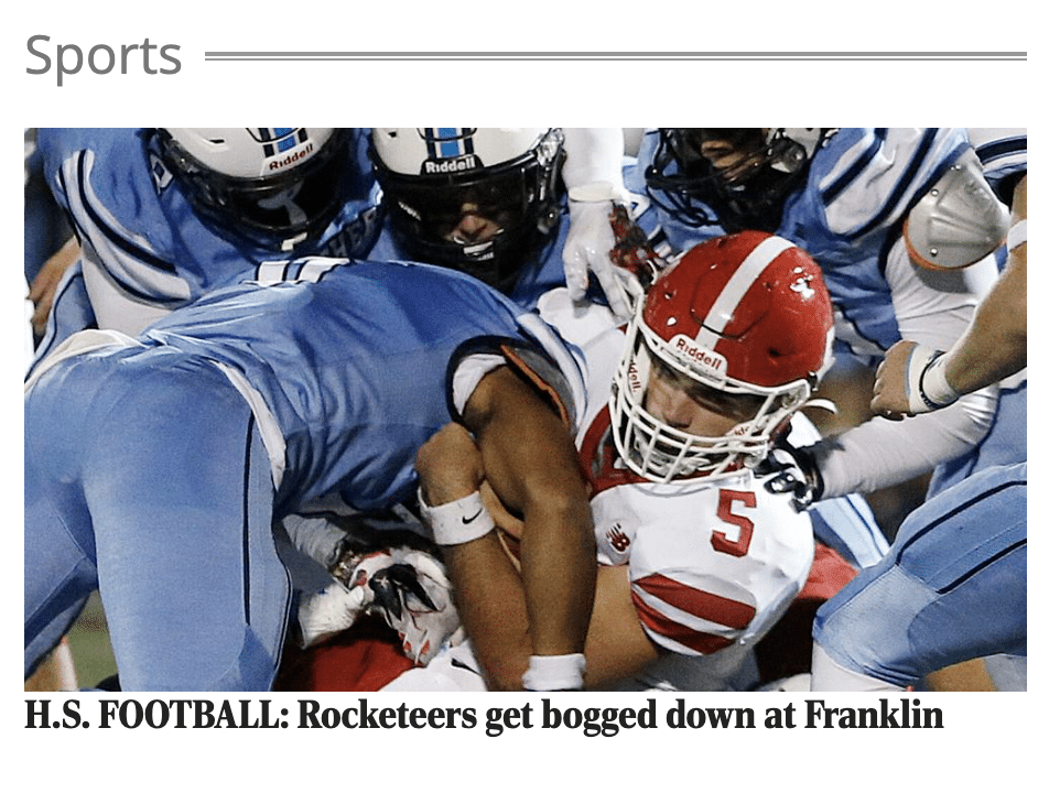 Rocketeers get bogged down at franklin